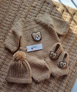 Teddy Romper Set -3pc