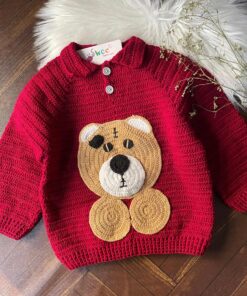 Collar Bear Sweater -1pc